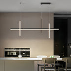 Minimalist Long Liner Lights Three Step Dimming Stepless Dimmable Chandeliers