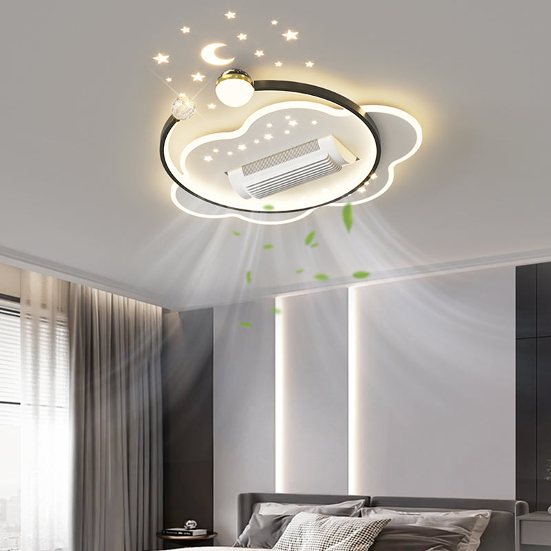 [BF212] BEMFAN 20'' Metal Bladeless Ceiling Fan with LED Light ,Voltage:100V-120V & 220V-240V