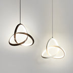 Circular Rings Creative Three Step Dimming LED Modern Chandelier Light
