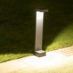 Aluminum LED I-Shaped Pathway Lights - Modern, Waterproof Black Finish