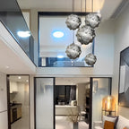 Irregular Ball 3D Stainless Steel Postmodern Chandelier Pendant Lights