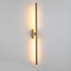 Electroplated Metal Linear LED Modern Wall Sconce Lighting Wall Lamp