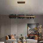 Mountains Shapded Stepless Dimming LED Postmodern Chandelier