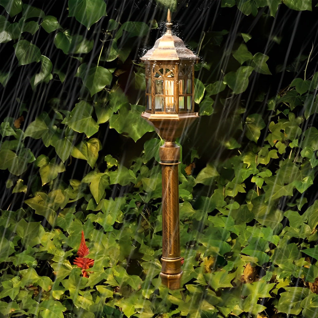 Elegant Slim Post LED Outdoor Post Lights Black/Bronze Pathway Lamps