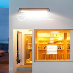 Rectangular Adjustable Waterproof LED Modern Signboard Solar Wall Lamp