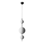 Gourd White Glass Bubbles LED Iron Nordic Chandelier Pendant Lighting