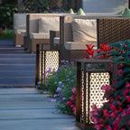 Galvanized Vintage Outdoor Pathway Lights Waterproof IP65 LED Lawn Lamps