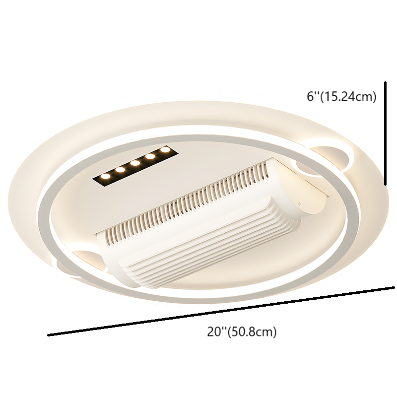 [BF220] BEMFAN 20'' Metal Bladeless Ceiling Fan with LED Light ,Voltage:100V-120V & 220V-240V