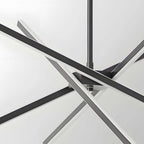 4-Light Dimmable LED Sputnik Linear Chandelier