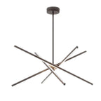 4-Light Dimmable LED Sputnik Linear Chandelier