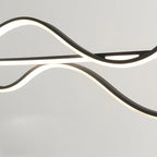 40'' Sleek Wave Modern Pendant Light with Dimmable LED
