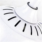 42 in Ceiling Fan with Light White ABS Blades and Acrylic Shade Light