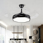 42 in Ceiling Fan with Light White ABS Blades and Acrylic Shade Light