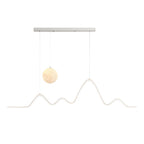 47.24'' Modern Wavy Linear Moon LED Kitchen Island Pendant Light