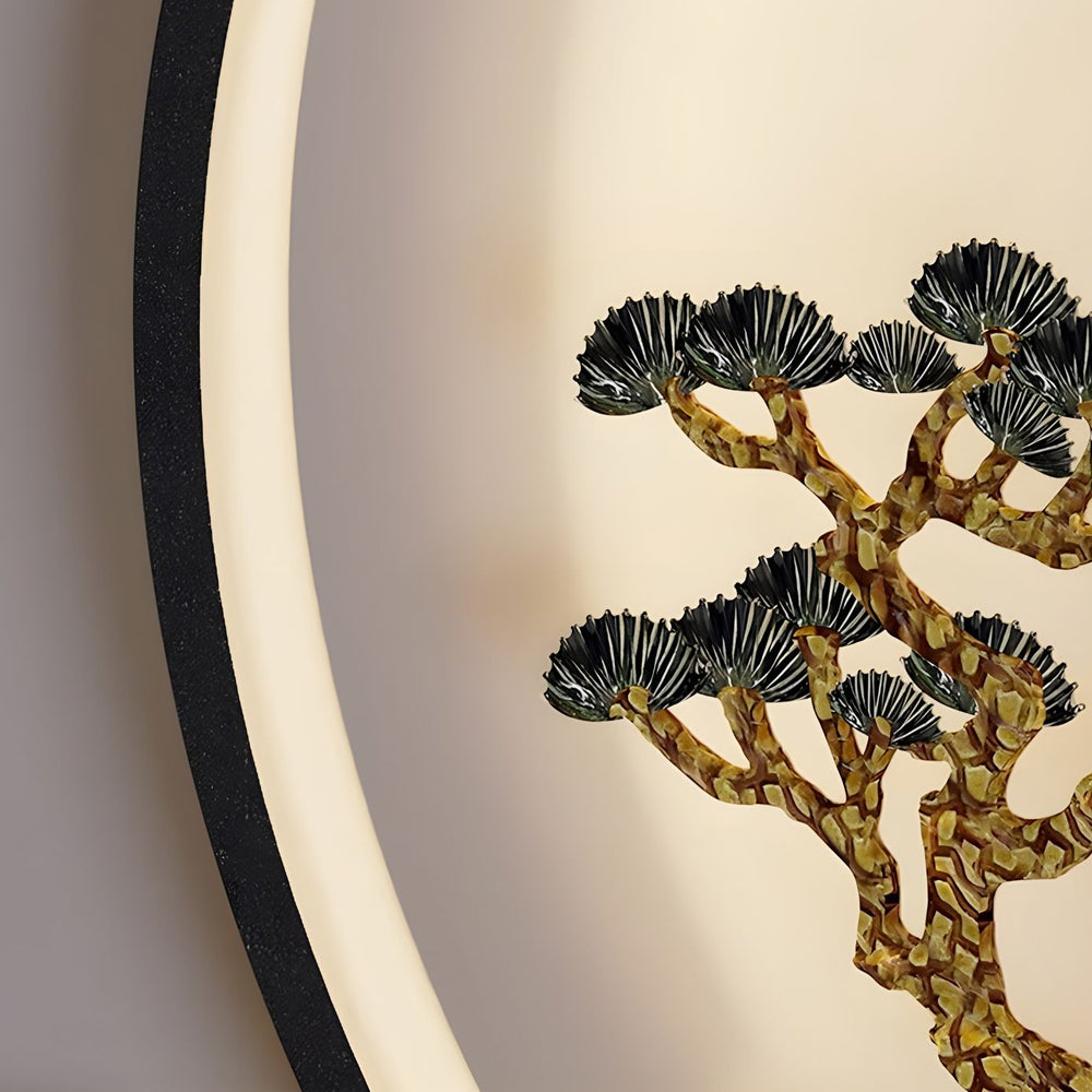 Waterproof Chinese Greeting Pine Outdoor Wall Light