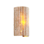 Rectangular Indoor Wall Sconces With Up And Down Lighting Modern Minimalist Faux Alabaster