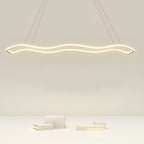 Long Waves Circular Design LED Nordic Hanging Ceiling Light Chandelier