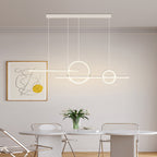 Circles Three Step Dimming Stepless Dimmable Chandeliers with LED Strip