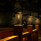 Open Multi-Ring Cone Shape Solar LED Garden Pathway Lights