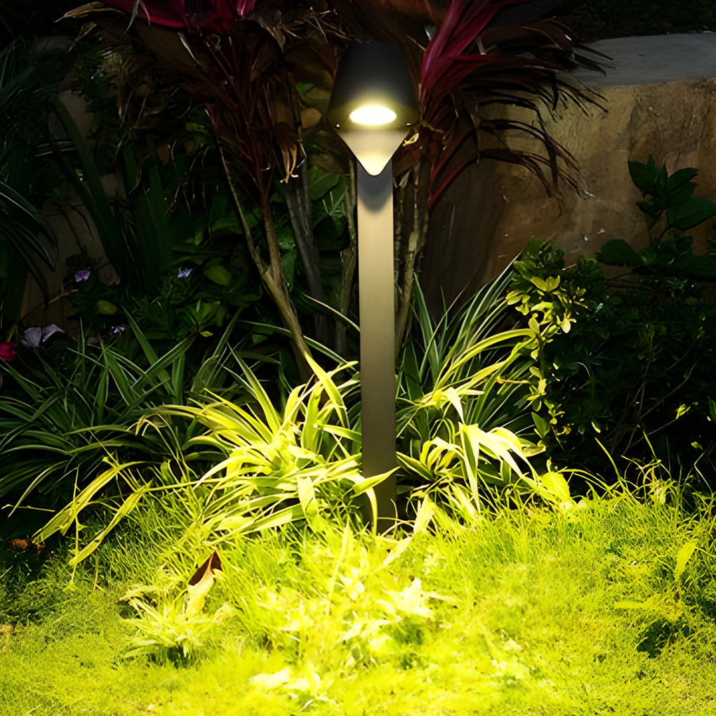Sleek Black 10W LED Pathway Light Minimalist Outdoor Waterproof Lighting
