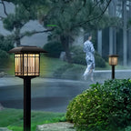 Vintage-Modern Solar Square Lawn Lights Waterproof, Durable Outdoor Lighting