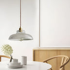 Vintage Round Glass Copper E27 Nordic Chandelier Hanging Ceiling Lights
