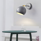 Adjustable Hemispherical Nordic Plug in Wall Lamp Wall Sconce Lighting