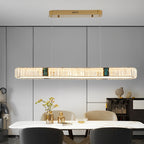 Gold Oval Stepless Dimming Crystal Chandeliers Ceiling Lights