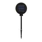 Modern Circular Black Solar LED Lawn Light