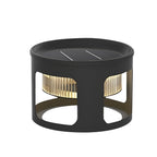 Round Table Lamp with Under-Table Lighting Solar-Powered LED Outdoor Light