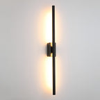 Electroplated Metal Linear LED Modern Wall Sconce Lighting Wall Lamp