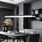 Minimalist Creative LED Linear Lights Neutral Light Metal Modern Pendant Light