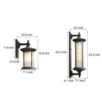 Coffee Gold Vintage Outdoor Wall Lights Waterproof