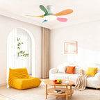5 Blade Ceiling Fan with Light Abs Blades Metal Body Fan Light