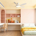 5 Blade Ceiling Fan with Light Abs Blades Metal Body Fan Light