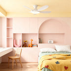 5 Blade Ceiling Fan with Light Abs Blades Metal Body Fan Light