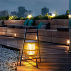 Portable Dimmable LED Black Modern Intelligent Solar Outdoor Lanterns