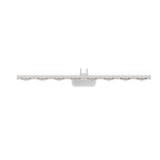 Crystal-Like Bathroom Vanity Light with Multi-Faceted Prismatic Acrylic Shade
