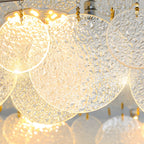 Small Glass Seashells 3 Step Dimming Simple Post-Modern Ceiling Lamp