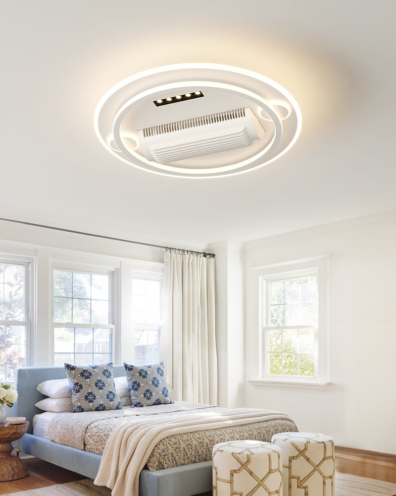 [BF220] BEMFAN 2-in-1 Bladeless Ceiling Fan Light | Safer, Quieter, Lighting and Gentle Breeze in One. [Voltage:100V-120V & 220V-240V]