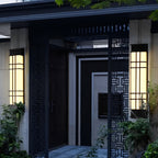 Outdoor Wall Sconce Black Retro Waterproof LED Light