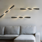 Spiral-shaped 29W Minimalist Wall Lights Wall Sconce with LED Strip