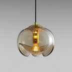 Retro Creative Electroplated Glass LED Modern Pendant Light Hanging Lamp