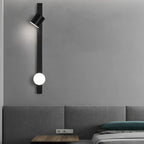 Adjustable Minimalist Creative Electroplated Metal Black Wall Sconces