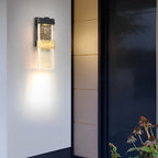 Bubbles Crystal LED Waterproof Black Simple Modern Outdoor Wall Lights