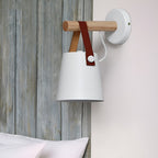 Classic Wood Metal Nordic Plug in Wall Sconce Lighting Wall Lamp
