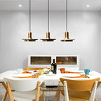 Round Flying Saucer Shape Electroplated Iron LED Modern Pendant Lights