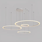 4 Circles Artistic Dimmable LED Modern Pendant Lighting Chandeliers