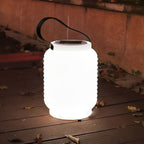 Portable Waterproof Cylinder LED White Solar Camping Lanterns Lights