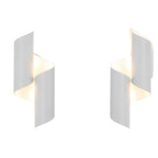 2pcs Symmetrical Creative Up And Down Lighting Modern Wall Light Fixture